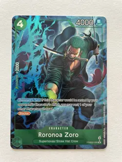 One Piece Card Game Roronoa Zoro (Alternate Art) PRB02-006 R English - Image 1
