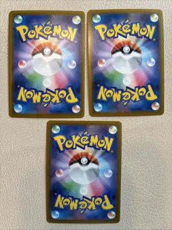 3. Japanese Uncommon Pokemon Card Bundle Three Cards - Image 3