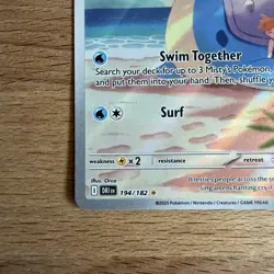 Pokemon TCG Misty's Lapras 194/182 Destined Rivals Illustration Rare Card - Image 5
