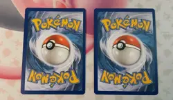 Ho-oh and Lugia Celebrations HOLOS 2 Card Set NM (Off Center) OC MISCUT ERROR - Image 2
