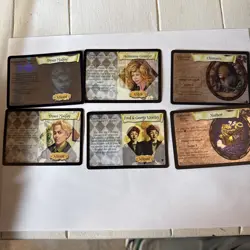 Harry Potter Tcg Hermione Holo Foil Draco Malfoy Card 2/116 6 Card Rare Lot Vtg - Image 1