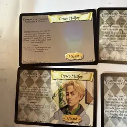 Harry Potter Tcg Hermione Holo Foil Draco Malfoy Card 2/116 6 Card Rare Lot Vtg - Image 2