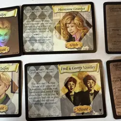 Harry Potter Tcg Hermione Holo Foil Draco Malfoy Card 2/116 6 Card Rare Lot Vtg - Image 3