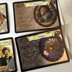 Harry Potter Tcg Hermione Holo Foil Draco Malfoy Card 2/116 6 Card Rare Lot Vtg - Image 4