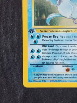 1st Edition Articuno 2/62 Fossil Holo Vintage Tcg Pokemon Card Nm- Clean Holo - Image 2