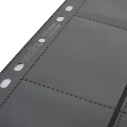 9 Pocket Sideloading Pages for 3 Ring Binder, A4 Card Storage, 50 Pack - Image 3