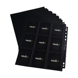 9 Pocket Sideloading Pages for 3 Ring Binder, A4 Card Storage, 50 Pack - Image 4