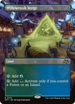 MTG English Willowrush Verge (Borderless) NM Normal Aetherdrift - Image 1