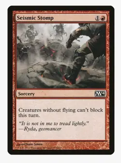 Seismic Stomp | Magic 2014 M14 | MTG | Pauper Aggro Evasion | Common NM - Image 1