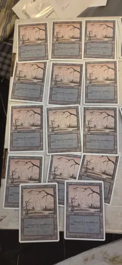 MTG Revised Italian ITA FWB Foreign White Border Basic Land Swamp 1 High Branch - Image 1