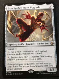 Iron Spider, Stark Upgrade - SPM - MTG - EN - NM - 0166 - Image 1