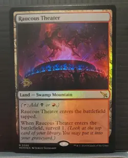 Mtg RAUCOUS THEATER Foil Prerelease NM MKM 0266 -Argo- - Image 1