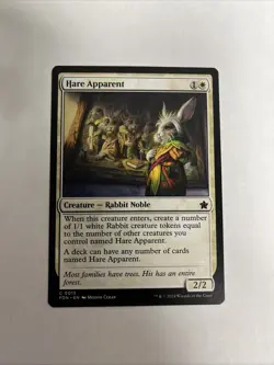 Hare Apparent Foundations Nonfoil MTG - Image 1