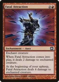 Fatal Attraction 4x FOIL FUT MTG Future Sight Common NM+ red - Image 1
