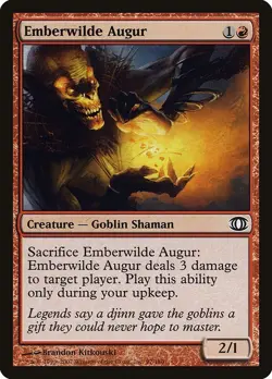 Emberwilde Augur 4x FOIL FUT MTG Future Sight Common NM+ red - Image 1