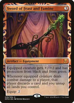 Sword of Feast and Famine - Foil Kaladesh Inventions LP MTG - Image 1