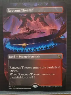 Mtg RAUCOUS THEATER BORDERLESS NM MKM 0329 -Argo- - Image 1