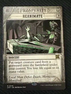 MTG#0018 Reanimate Outlaws of Thunder Junction: Breaking News Showcase Near Mint - Image 1