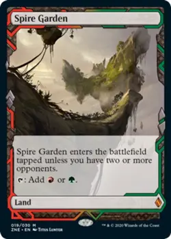 Mint/Near-Mint, English - 1 x MTG Spire Garden - Foil Zendikar Rising Expedition - Image 1