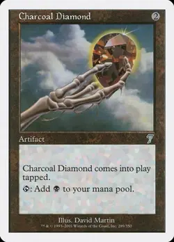 Charcoal Diamond - Foil 7th Edition MP MTG - Image 1