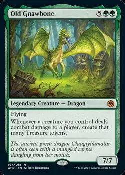 MTG English Old Gnawbone NM Normal Adventures in the Forgotten Realms - Image 1