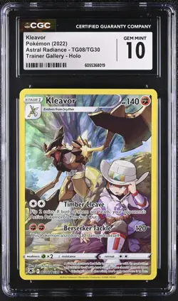KLEAVOR Astral Radiance Holo Rare #TG08 CGC 10 Gem Mint Pokemon [Nostalgium] - Image 1