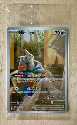 Mimikyu Pokemon Center Stamp SV Black Star Promo SVP EN #075 - Image 1