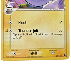 Pokemon Dratini Delta Species DS 65/113 Common Lightning Basic - Image 3