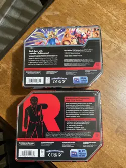 Pokemon Glory Team Rocket Persian Tin And Koraidon Tin Factory Sealed - Image 2