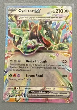 Cyclizar ex 159/191 Pokemon Sv08: Surging Sparks Double Rare Holo M/NM - Image 1