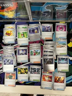 Big Stack of Mega Evolution (MEG) Trainer Cards - Normal and Holo! Pokemon TCG - Image 1