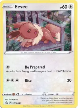 Eevee - Holo - SWSH175 SWSH: Sword & Shield Promo Cards - Pokemon - NM - Image 1