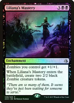 Liliana's Mastery FOIL Amonkhet PLD Black Rare MAGIC GATHERING CARD ABUGames - Image 1