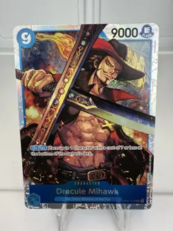 One Piece Card Game - Romance Dawn - Dracule Mihawk OP01-070 SR English - Image 1