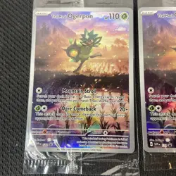 Set of 3 Pokemon Card Teal Mask Ogerpon 123 Black Star Promo - Sealed US Seller - Image 2