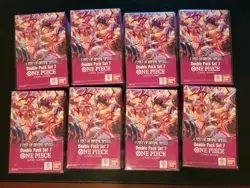 A Fist of Divine Speed One Piece TCG Card Game Double Pack DP-07 English 8 Boxes - Image 1