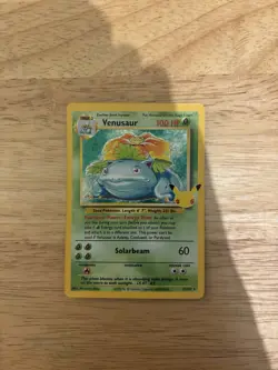 Pokemon TCG Venusaur 15/102 Celebrations: Classic Collection Holo Card - NM - Image 1