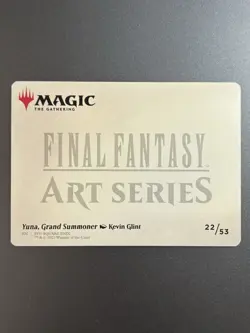 MTG Yuna, Grand Summoner Art Card Final Fantasy: Art Series 22/53 Near Mint - Image 2