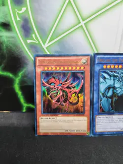 Yugioh Egyptian God Cards Slifer Obelisk Ra YGLD Ultra Set Limited NM - Image 2