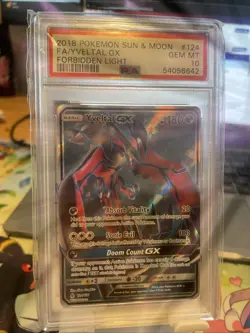 Pokemon Yveltal GX 124/131 Forbidden Light SM PSA 10 Gem Mint - Image 2