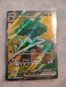 Torterra EX 185/162, Ultra Rare, Temporal Forces, Pokemon TCG, Pack Fresh, NM+ - Image 1