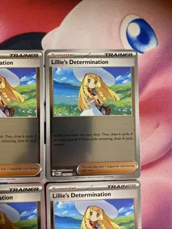 Lillie's Determination Reverse Holo 119/132 Pokemon Mega Evolution 4x Playset NM - Image 3