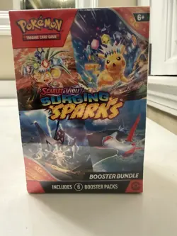 Pokemon TCG Surging Sparks Booster Bundle 6 Packs. Factory Sealed! - Image 2