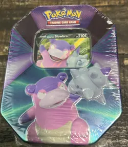 New Pokemon TCG V Forces Tin Galarian Slowbro New *read description* 820650808401 - Image 1