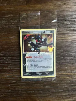 Pokemon TCG Greninja Gold Star SWSH144 - Celebrations Black Star Promo - Sealed - Image 1