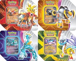 Pokemon TCG Paradox Destinies Tins Set of ALL 4 Tins FACTORY SEALED! - Image 1