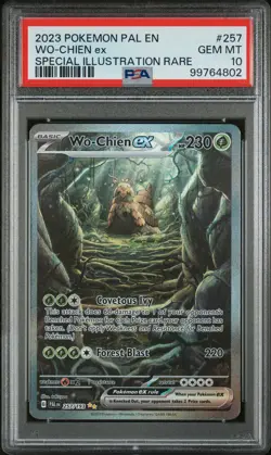2023 POKEMON PAL EN-PALDEA EVOLVED SPECIAL ILLUSTRATION RARE WO-CHIEN EX PSA 10 - Image 1
