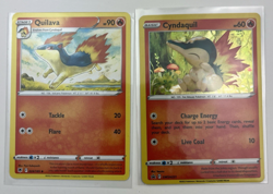 2 Card Lot Cyndaquil Quilava Holo Pokemon TCG Rare - Image 1