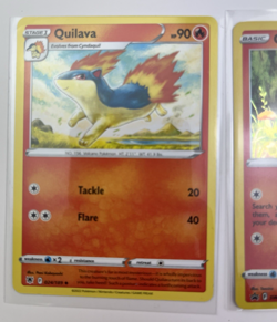 2 Card Lot Cyndaquil Quilava Holo Pokemon TCG Rare - Image 2