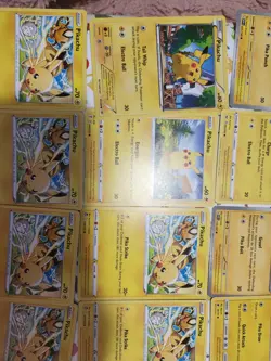 Lot Of 12 NON HOLO Pikachu Pokemon TCG Cards - Image 3